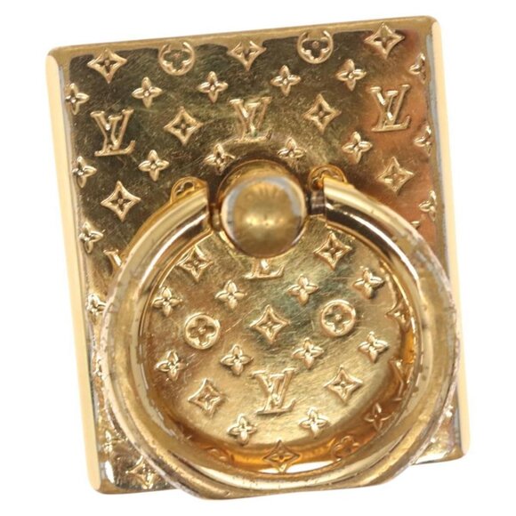 LOUIS VUITTON Nanogram Support Telephone Bunker ring Gold - Picture 1 of 12